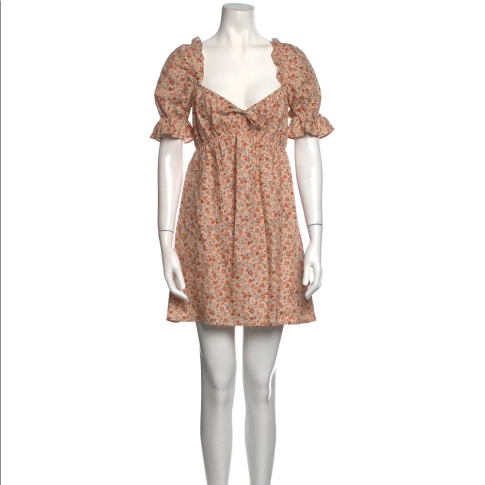 Channa Linen Floral Mini Dress. Worn once.